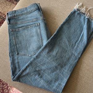 Madewell High Rise Straight Leg Jeans